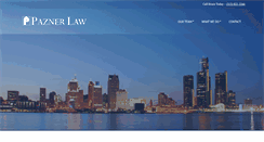 Desktop Screenshot of paznerlaw.com